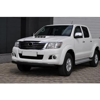 Передняя защита ST008 Black (нерж.) Toyota Hilux 2006-2015 гг. фото 2