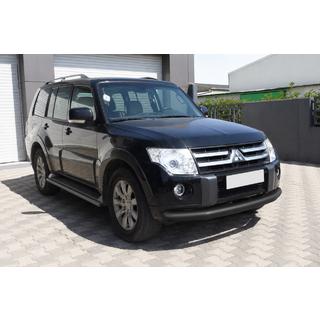 Передняя защита ST008 Black (нерж.) Mitsubishi Pajero Wagon III 1999-2006 гг. фото 3