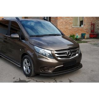 Передняя защита ST008 Black (нерж.) фото 3