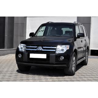 Передняя защита ST008 Black (нерж.) Mitsubishi Pajero Wagon IV 2006-2021 гг. фото 2