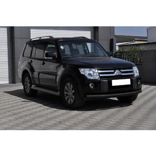 Передняя защита ST008 Black (нерж.) Mitsubishi Pajero Wagon IV 2006-2021 гг. фото 3