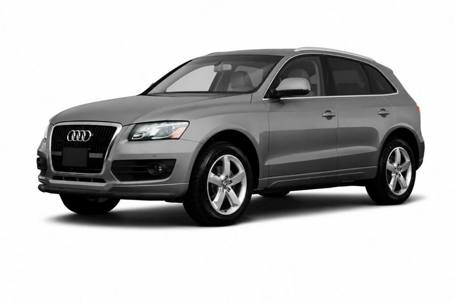 Audi Q5 2008-2017 гг. Передняя защита ST008 Черная (Нержавейка) Image