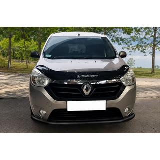 Передняя защита ST008 Черная (Нержавейка) Dacia Lodgy 2012-2022 гг. фото 1