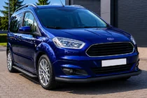 Ford Courier 2014-2023 гг. Передняя защита ST008 Черная (Нержавейка) фото 1