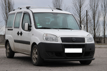 Fiat Doblo I 2001-2005 гг. Передняя защита ST008 Черная (Нержавейка) фото 3