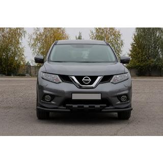 Передняя защита ST009-15 Black (нерж.) фото 1