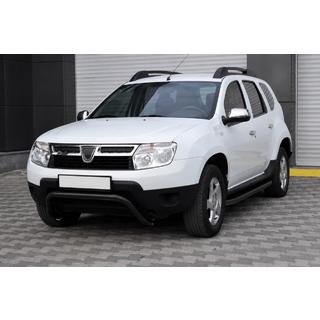 Передняя защита ST011 Black (нерж.) Dacia Duster 2008-2018 гг. фото 2