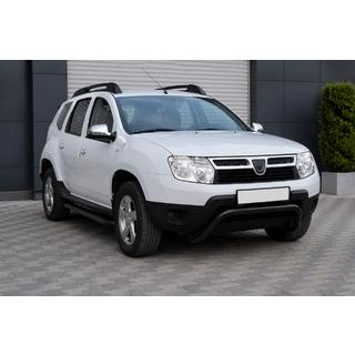 Передняя защита ST011 Black (нерж.) Dacia Duster 2008-2018 гг. фото 3