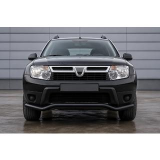 Передняя защита ST012 Black (нерж.) Dacia Duster 2008-2018 гг.