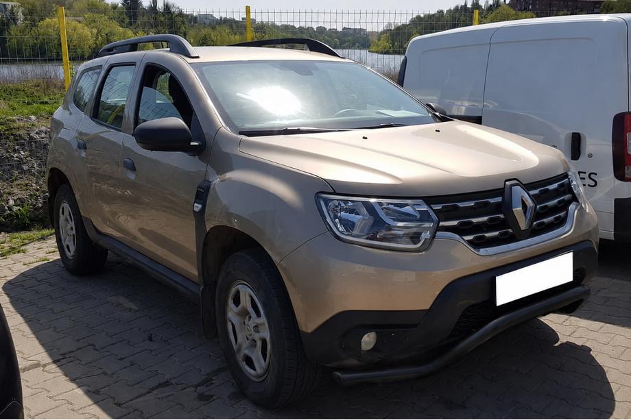 Renault Duster 2008–2017 гг. Передняя защита ST012 Black (нерж.) Фото 3
