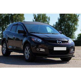 Передняя защита ST014 Черная (Нержавеющая сталь) Mazda CX-7 2006-2012 гг. фото 3