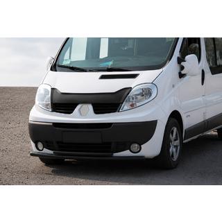 Передняя защита ST014 Черная (Нержавеющая сталь) Nissan Primastar 2002-2014 гг. фото 3