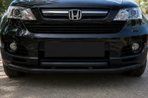 Honda CRV 2007-2011 гг. Передняя защита ST014 Черная (Нержавеющая сталь) фото 1