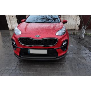 Передняя защита ST014 Black (нерж. сталь) Kia Sportage 2015-2021 гг. фото 2