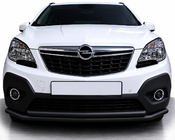 Opel Mokka 2012-2021 гг. Передняя защита ST014 Black (нерж. сталь) фото 1