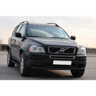 Передняя защита ST014 Black (нерж. сталь) Volvo XC90 2002-2014 гг. фото 3