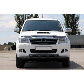 Передняя защита ST015 Black (нерж. сталь) Toyota Hilux 2006-2015 гг. фото 1