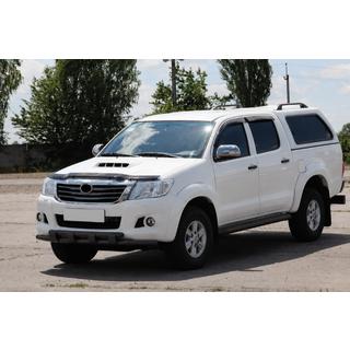 Передняя защита ST015 Black (нерж. сталь) Toyota Hilux 2006-2015 гг. фото 2