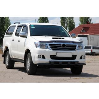 Передняя защита ST015 Black (нерж. сталь) Toyota Hilux 2006-2015 гг. фото 3