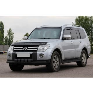 Передняя защита ST015 Black (нерж. сталь) Mitsubishi Pajero Wagon III 1999-2006 гг. фото 1