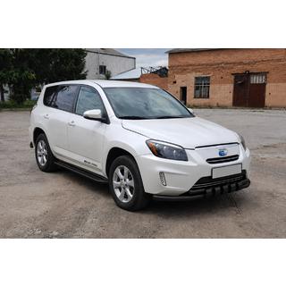 Передняя защита ST015 Black (нерж. сталь) Toyota Rav 4 2006-2013 гг. фото 2