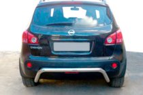 Nissan Qashqai 2007-2010 гг. Задняя дуга AK007 (нержавейка) фото 2