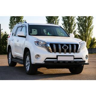 Передняя защита ST015 Black (нерж. сталь) Toyota Land Cruiser Prado 150 2009-2023 гг. фото 3