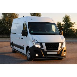 Передняя защита ST016 Black (нерж. сталь) Opel Movano 2010-2021 гг. фото 1