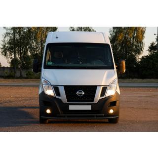 Передняя защита ST016 Black (нерж. сталь) Opel Movano 2010-2021 гг. фото 2