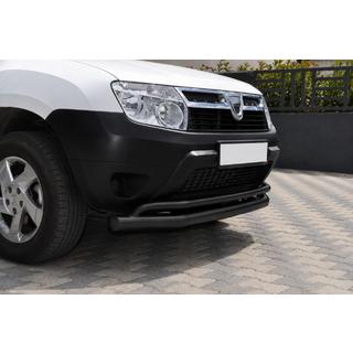 Передняя защита ST017 Black (нерж. сталь) Dacia Duster 2008-2018 гг. фото 2
