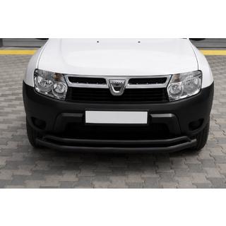 Передняя защита ST017 Black (нерж. сталь) Dacia Duster 2008-2018 гг. фото 3