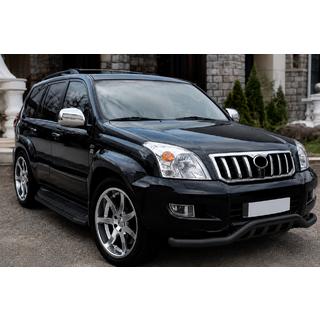Передняя дуга ST011 Black (нерж.) Toyota Land Cruiser Prado 120 2002-2009 гг.