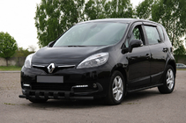 Renault Scenic/Grand 2009-2016 гг. Передняя дуга ST015 Black (нерж.) фото 2