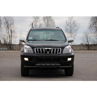 Передняя дуга ST015 Black (нерж.) Toyota Land Cruiser Prado 120 2002-2009 гг. фото 1