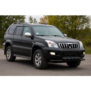 Передняя дуга ST015 Black (нерж.) Toyota Land Cruiser Prado 120 2002-2009 гг. фото 2
