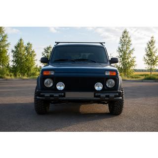 Передняя дуга ST015 Black (нерж.) Lada Niva та Urban 1977- гг. фото 1