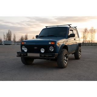 Передняя дуга ST015 Black (нерж.) Lada Niva та Urban 1977- гг. фото 2