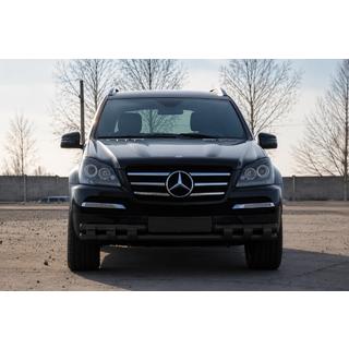 Передняя дуга ST015 Black (нерж.) Mercedes GL class X164 2006-2012 гг. фото 2