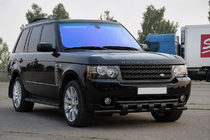 Range Rover III L322 2002-2012 гг. Передняя дуга ST015 Black (нерж.) фото 3