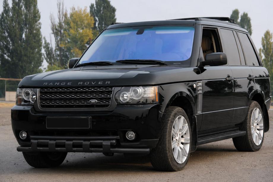 Range Rover III L322 2002-2012 гг. Передняя дуга ST015 Black (нерж.) Image