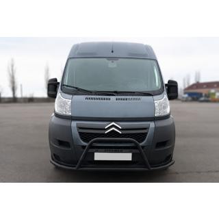Передняя дуга ST019 Black (нерж.) Citroen Jumper 2007-2025 гг. фото 1