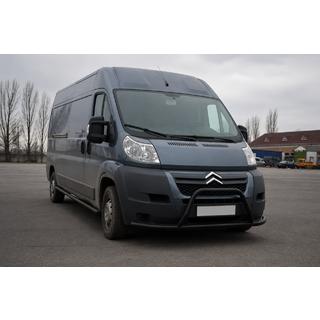 Передняя дуга ST019 Black (нерж.) Citroen Jumper 2007-2025 гг. фото 2