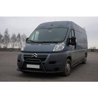 Передняя дуга ST019 Black (нерж.) Citroen Jumper 2007-2025 гг. фото 3