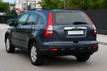Honda CRV 2007-2011 гг. Рейлинги на крышу черные (OEM) фото 1