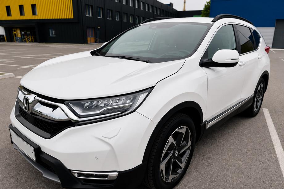 Honda CRV 2017-2022 гг. Интегрированные рейлинги черные OEM (алюминий, установка на болты) Фото 2