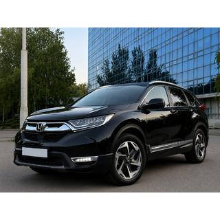 Интегрированные рейлинги серые OEM (ABS-пластик, установка на клей) Honda CRV 2017-2022 гг. фото 1