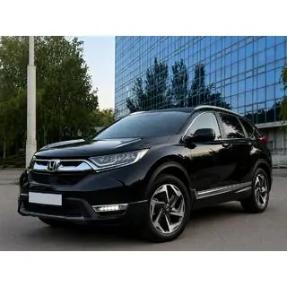 Интегрированные рейлинги серые OEM (ABS-пластик, установка на клей) Honda CRV 2017-2022 гг. фото 1