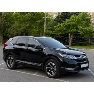 Интегрированные рейлинги серые OEM (ABS-пластик, установка на клей) Honda CRV 2017-2022 гг. фото 2