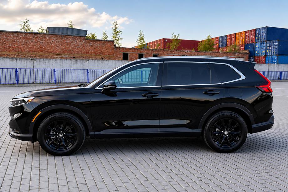 Honda CRV 2022- гг. Интегрированные рейлинги серые OEM (ABS-пластик) Фото 1