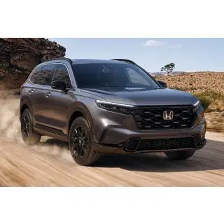 Интегрированные рейлинги черные OEM (ABS-пластик, установка на клей) Honda CRV 2022- гг.